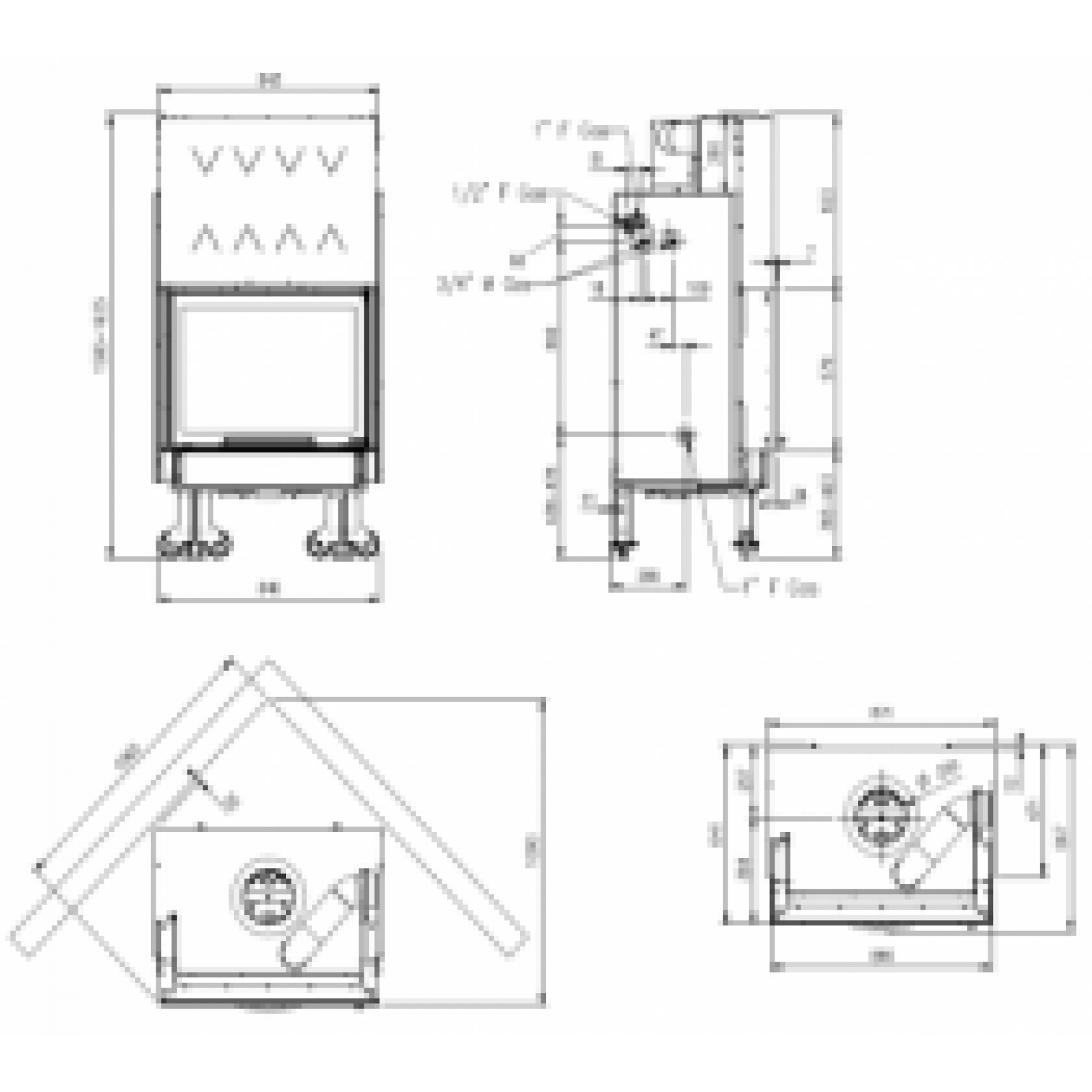 Hydro WF Plus DSA 24 kW Holzkamin - GLUTHAUS