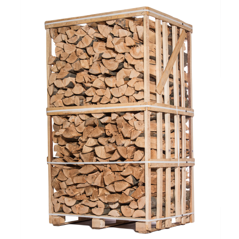 Brennholz – 50 cm – Hartholzmischung – 2 m³ Palette – 2,5 Zentren - GLUTHAUS
