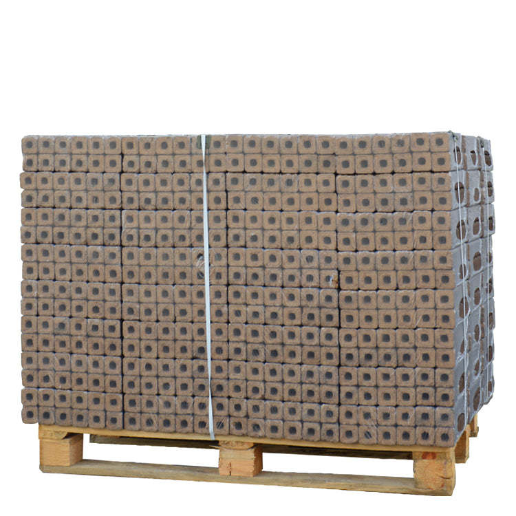 Pini Kay Holzbriketts aus 100 % Eiche – Halbpalette (480 kg) - GLUTHAUS