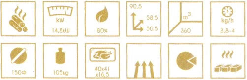 Kaufen Sie einen Holzofen mit einer Leistung von 14,8 kW - GLUTHAUS
