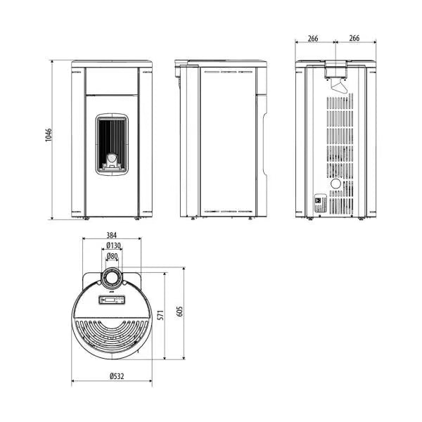 Pelletofen MCZ Hera Air 8 XUP! 8,2 kW - GLUTHAUS
