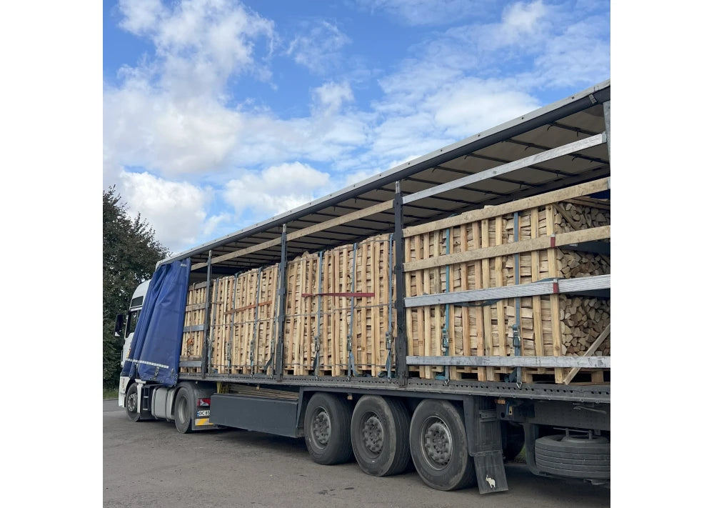 6 LKW Brennholz Hainbuche Buche 22 Paletten ( 44 RM ) 25 / 33cm (Copie) - GLUTHAUS