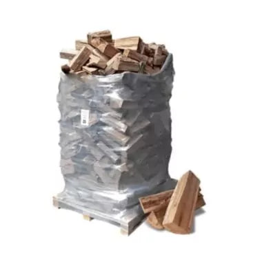 Brennholz – 25 cm – 2 m³ Ballen auf Palette – Extra trocken - GLUTHAUS