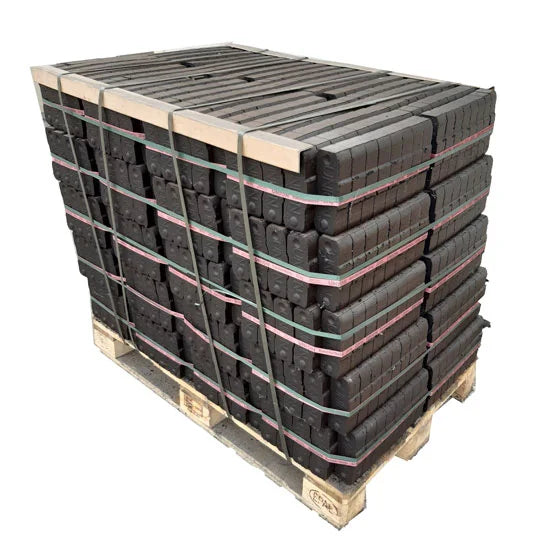 Braunkohlebriketts, 1-Tonnen-Palette (40 25-kg-Pakete) - GLUTHAUS