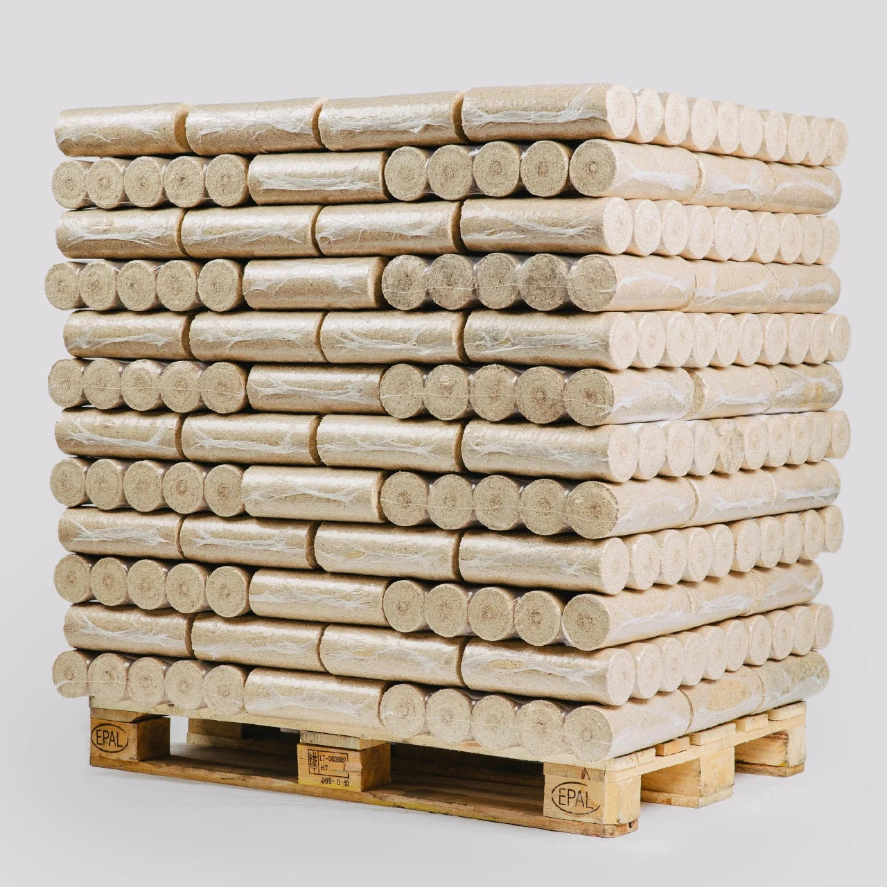 Holzbriketts (Pellini) ohne Löcher – 960-kg-Palette - GLUTHAUS